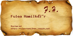 Fulea Hamilkár névjegykártya